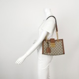 Gucci Padlock Chain Tote GG Coated Canvas with Leather Small — thumbnail 2