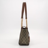 Gucci Padlock Chain Tote GG Coated Canvas with Leather Small — thumbnail 4