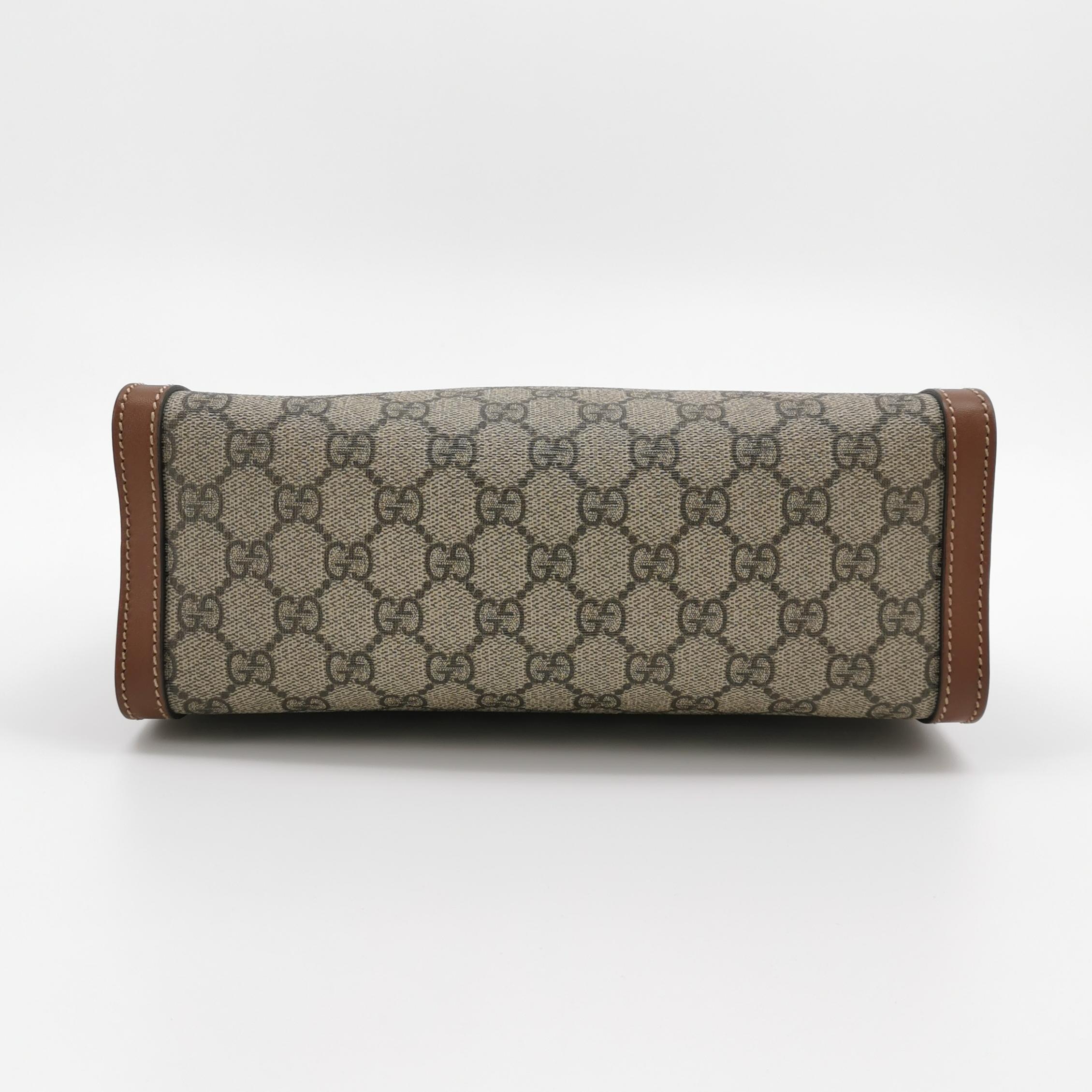 Gucci Padlock Chain Tote GG Coated Canvas with Leather Small — photo 6 of 16