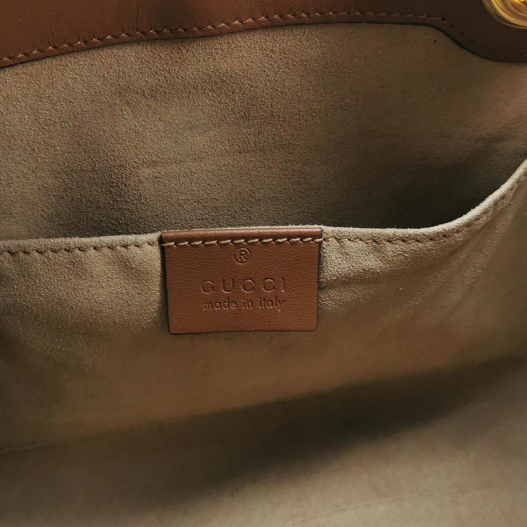 Gucci Padlock Chain Tote GG Coated Canvas with Leather Small — photo 8 of 16