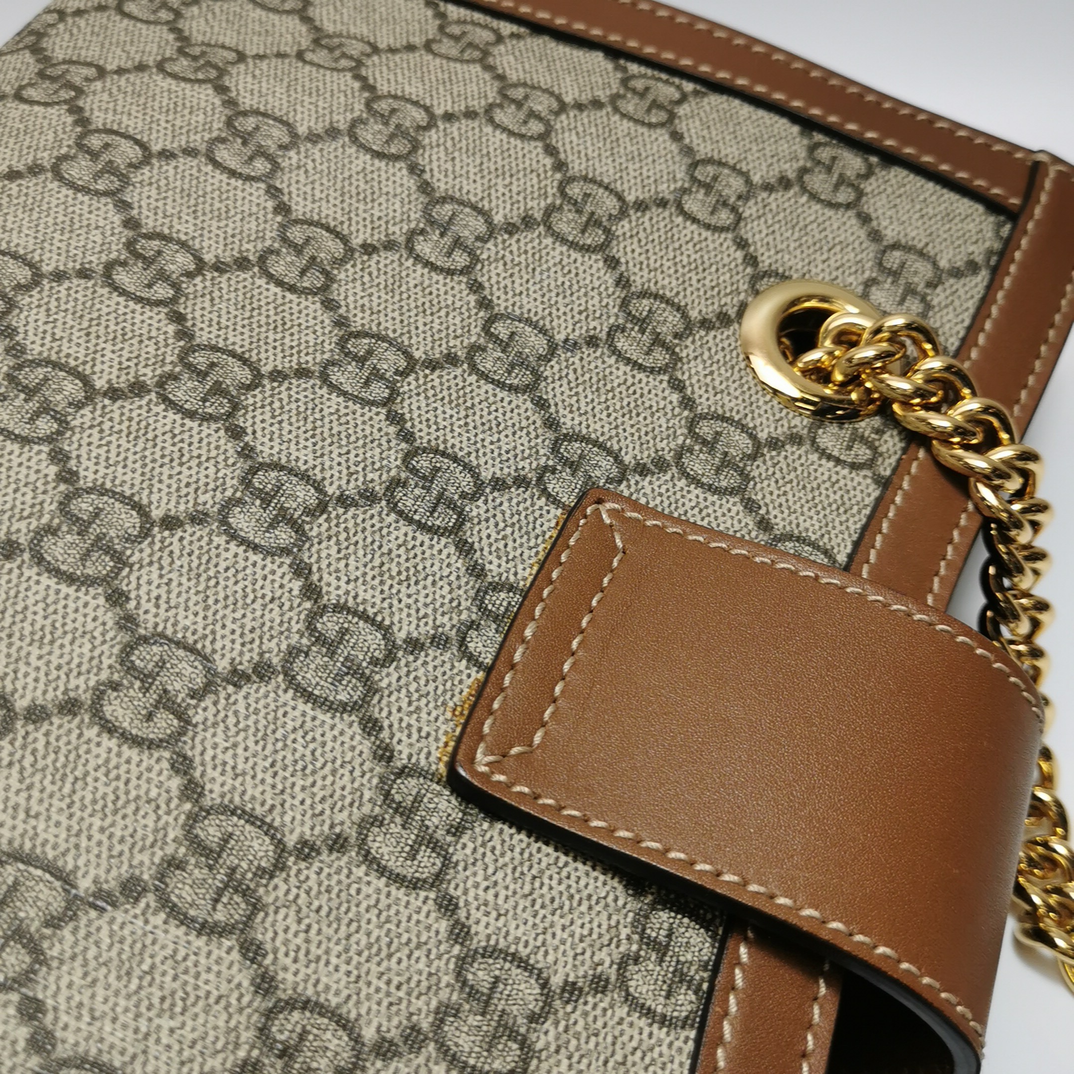 Gucci Padlock Chain Tote GG Coated Canvas with Leather Small — photo 13 of 16