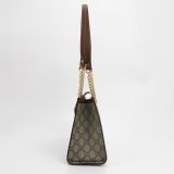 Gucci Padlock Chain Tote GG Coated Canvas with Leather Small — thumbnail 4