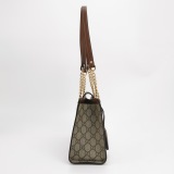Gucci Padlock Chain Tote GG Coated Canvas with Leather Small — thumbnail 5