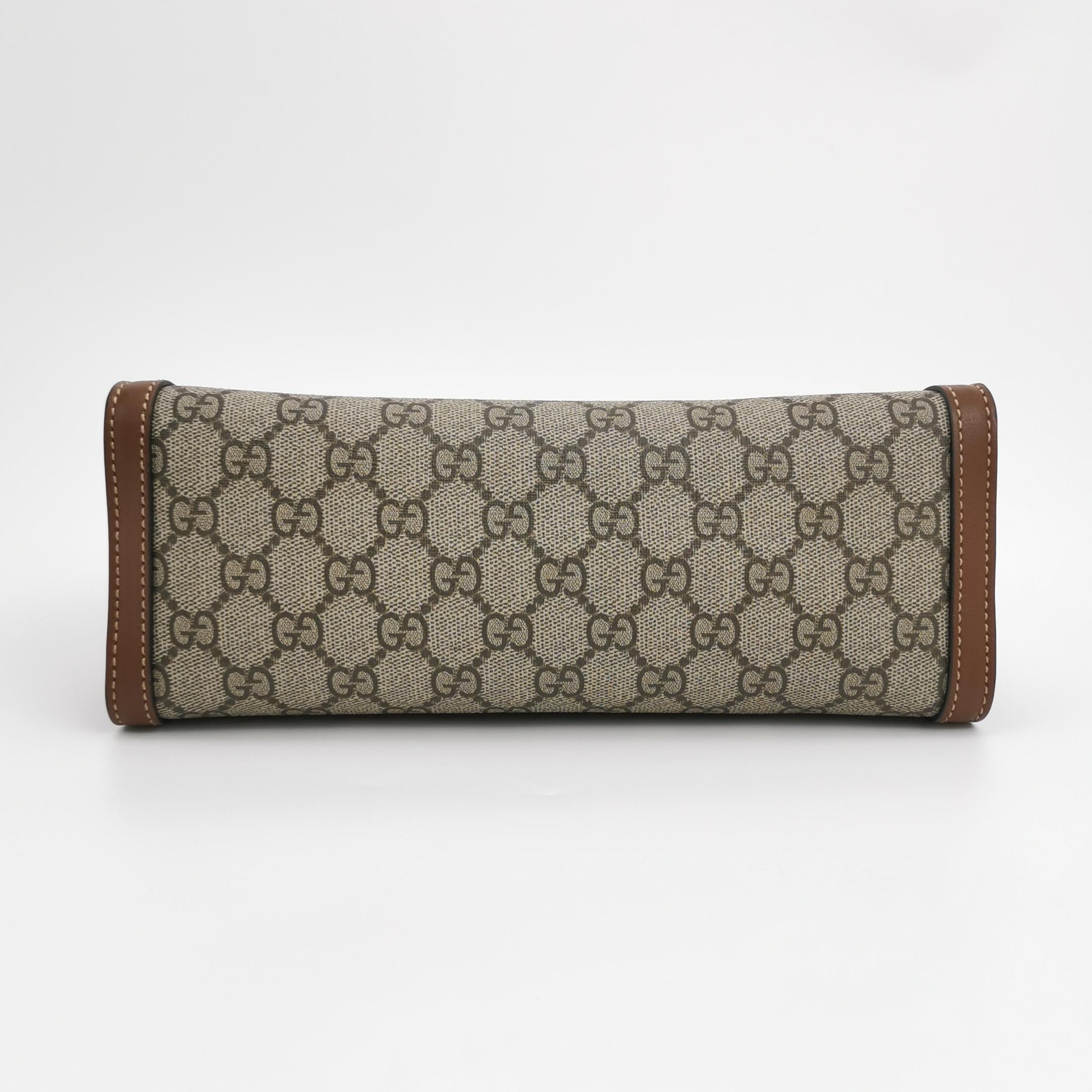 Gucci Padlock Chain Tote GG Coated Canvas with Leather Small — photo 6 of 12