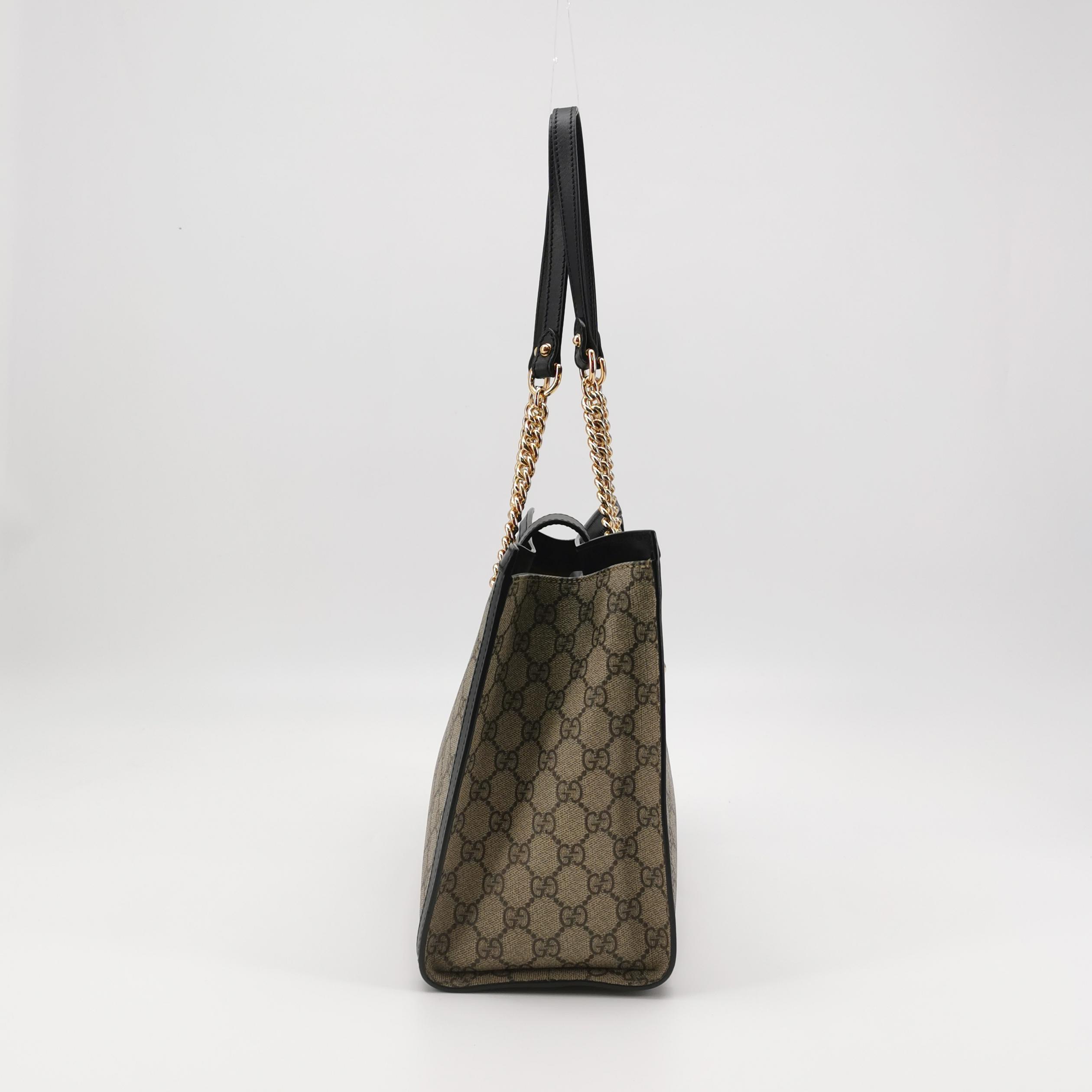 Gucci Padlock Chain Tote GG Coated Canvas with Leather Medium — photo 5 of 16