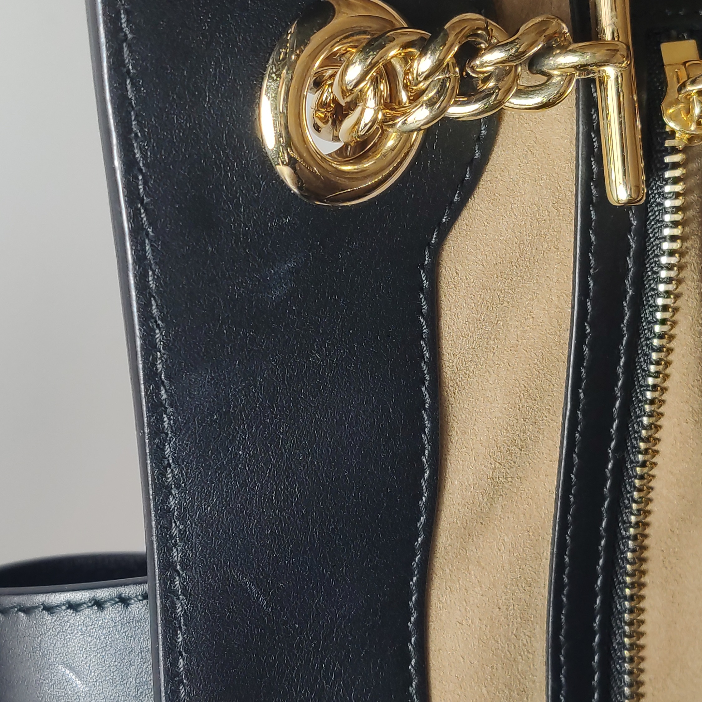 Gucci Padlock Chain Tote GG Coated Canvas with Leather Medium — photo 10 of 16