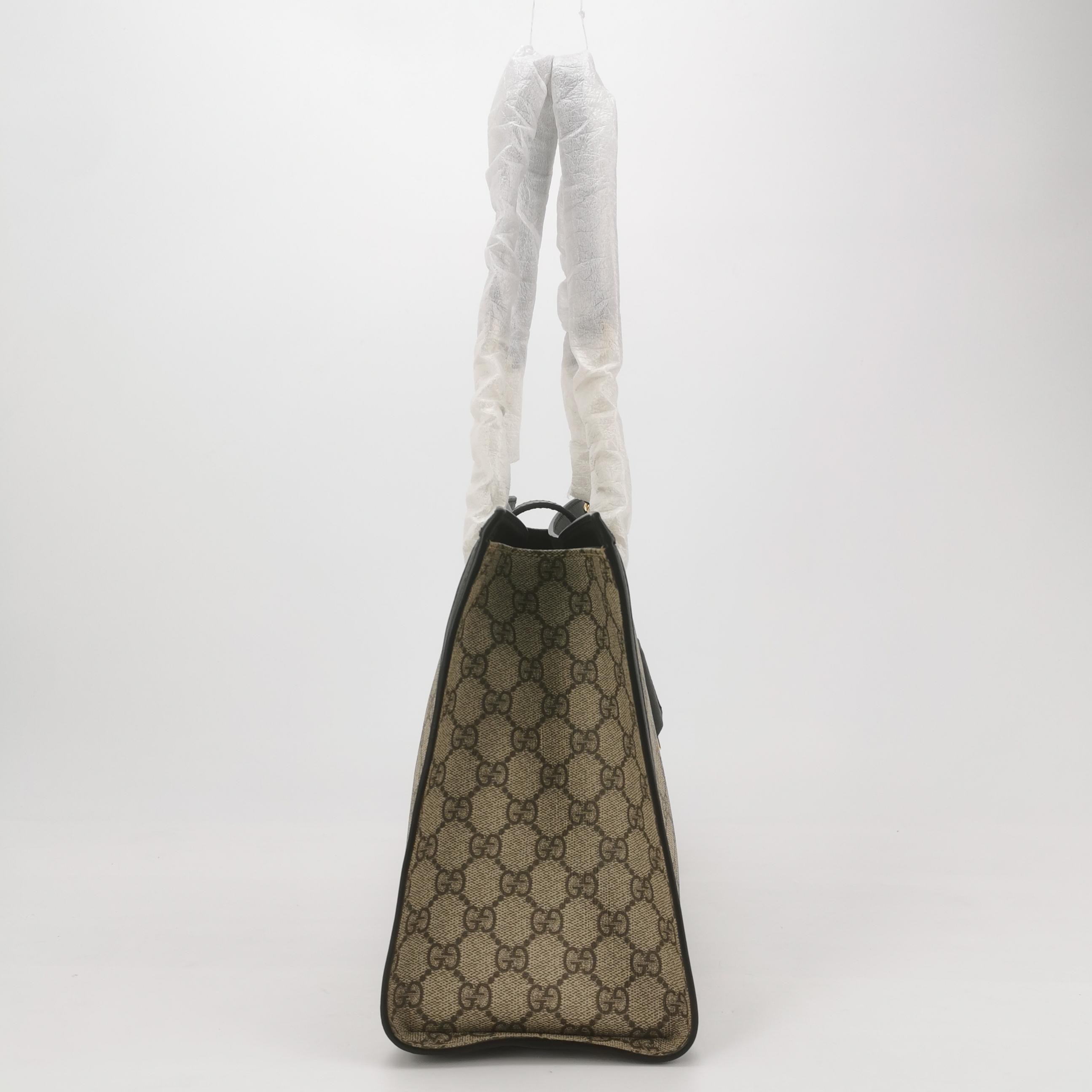 Gucci Padlock Chain Tote GG Coated Canvas with Leather Medium — photo 4 of 12
