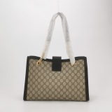 Gucci Padlock Chain Tote GG Coated Canvas with Leather Medium — thumbnail 3