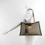 Gucci Padlock Chain Tote GG Coated Canvas with Leather Medium — thumbnail 2
