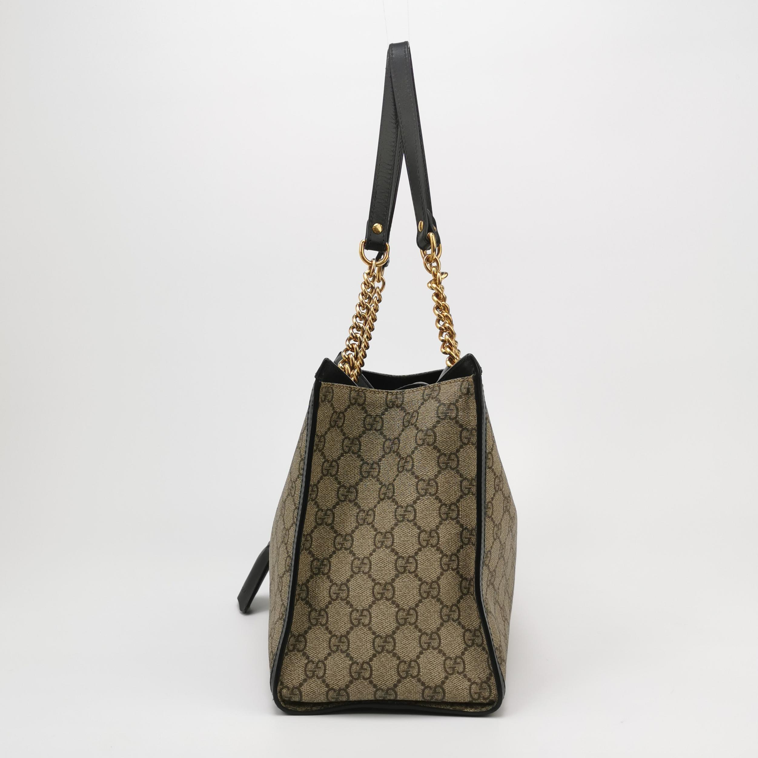 Gucci Padlock Chain Tote GG Coated Canvas with Leather Medium — photo 5 of 15