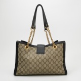 Gucci Padlock Chain Tote GG Coated Canvas with Leather Medium — thumbnail 3