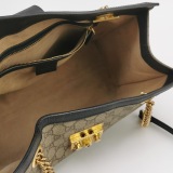 Gucci Padlock Chain Tote GG Coated Canvas with Leather Medium — thumbnail 7