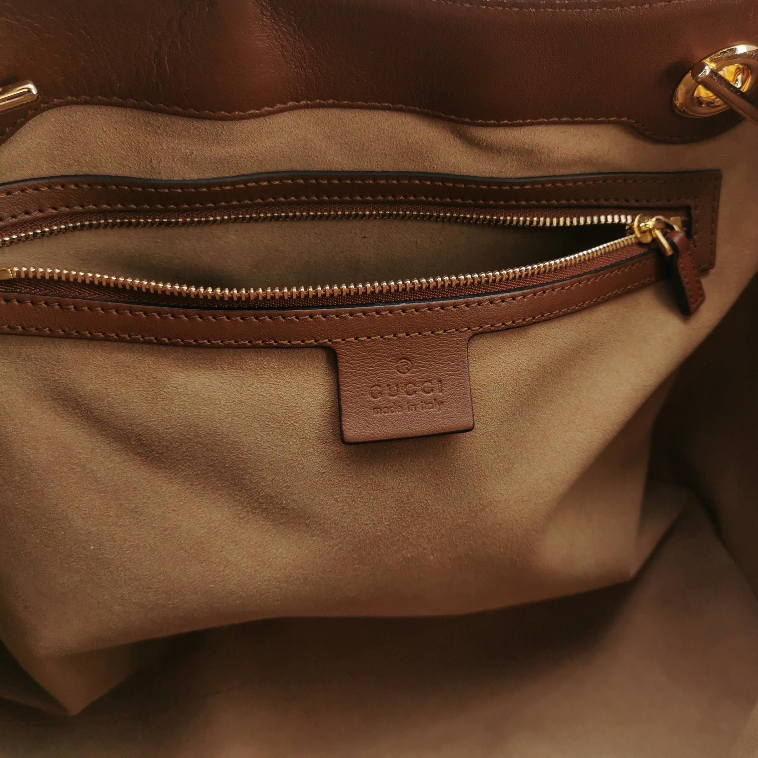 Gucci Padlock Chain Tote GG Coated Canvas with Leather Medium — photo 8 of 16