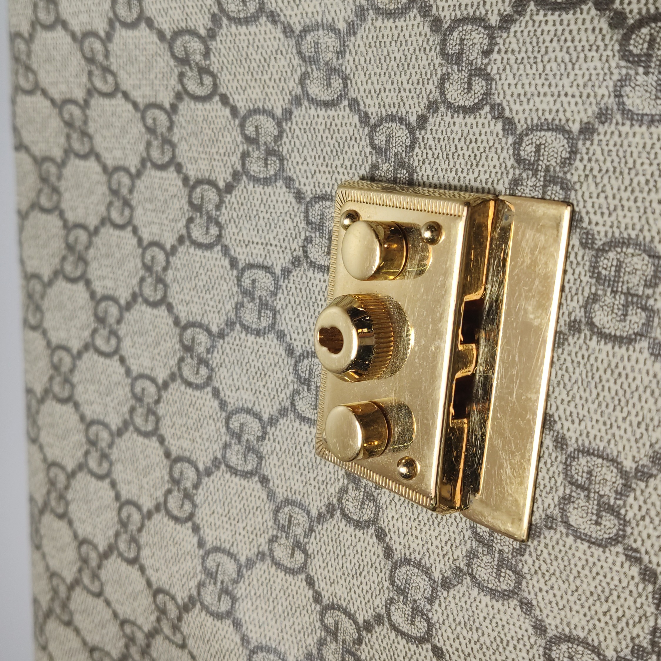 Gucci Padlock Chain Tote GG Coated Canvas with Leather Medium — photo 9 of 16