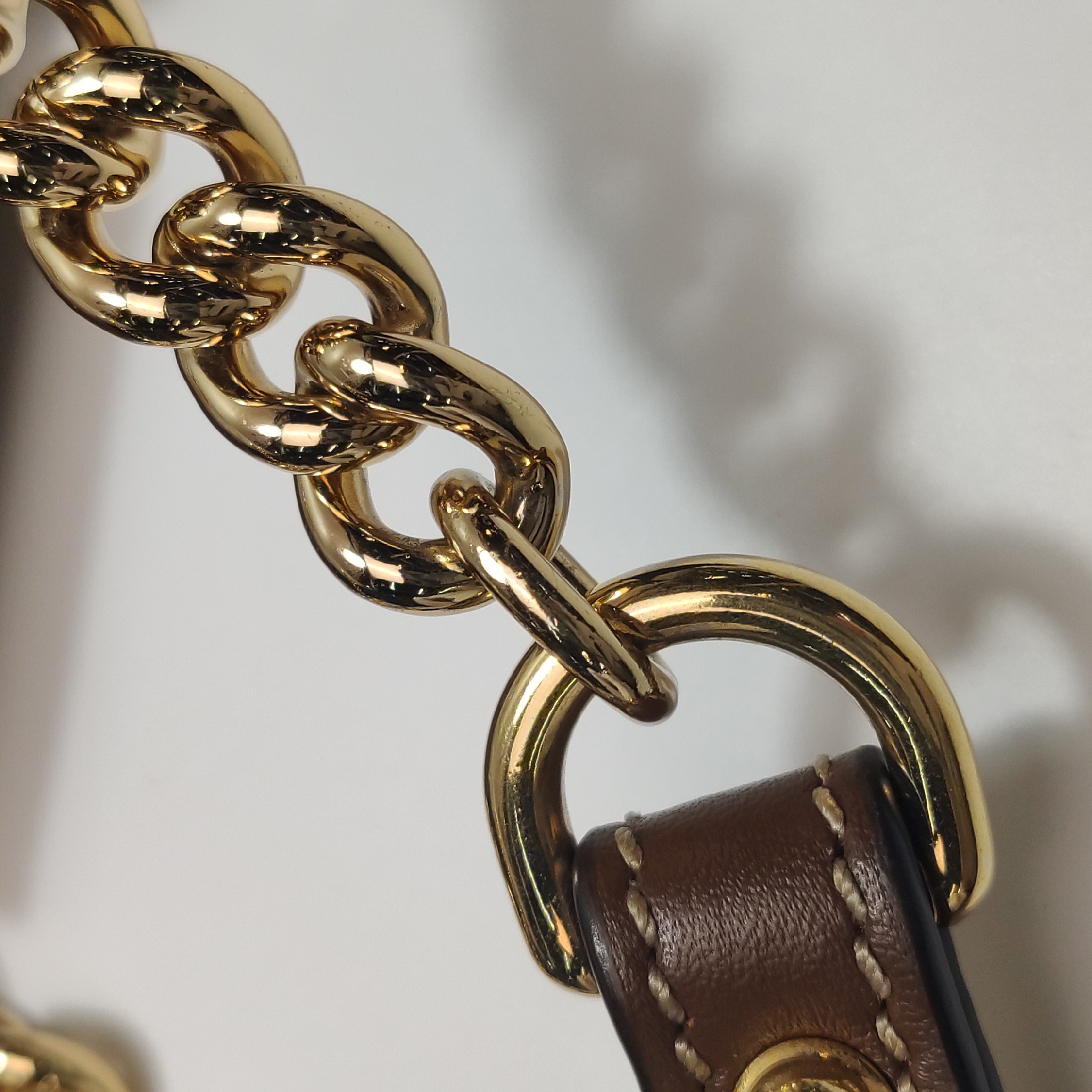 Gucci Padlock Chain Tote GG Coated Canvas with Leather Medium — photo 10 of 16