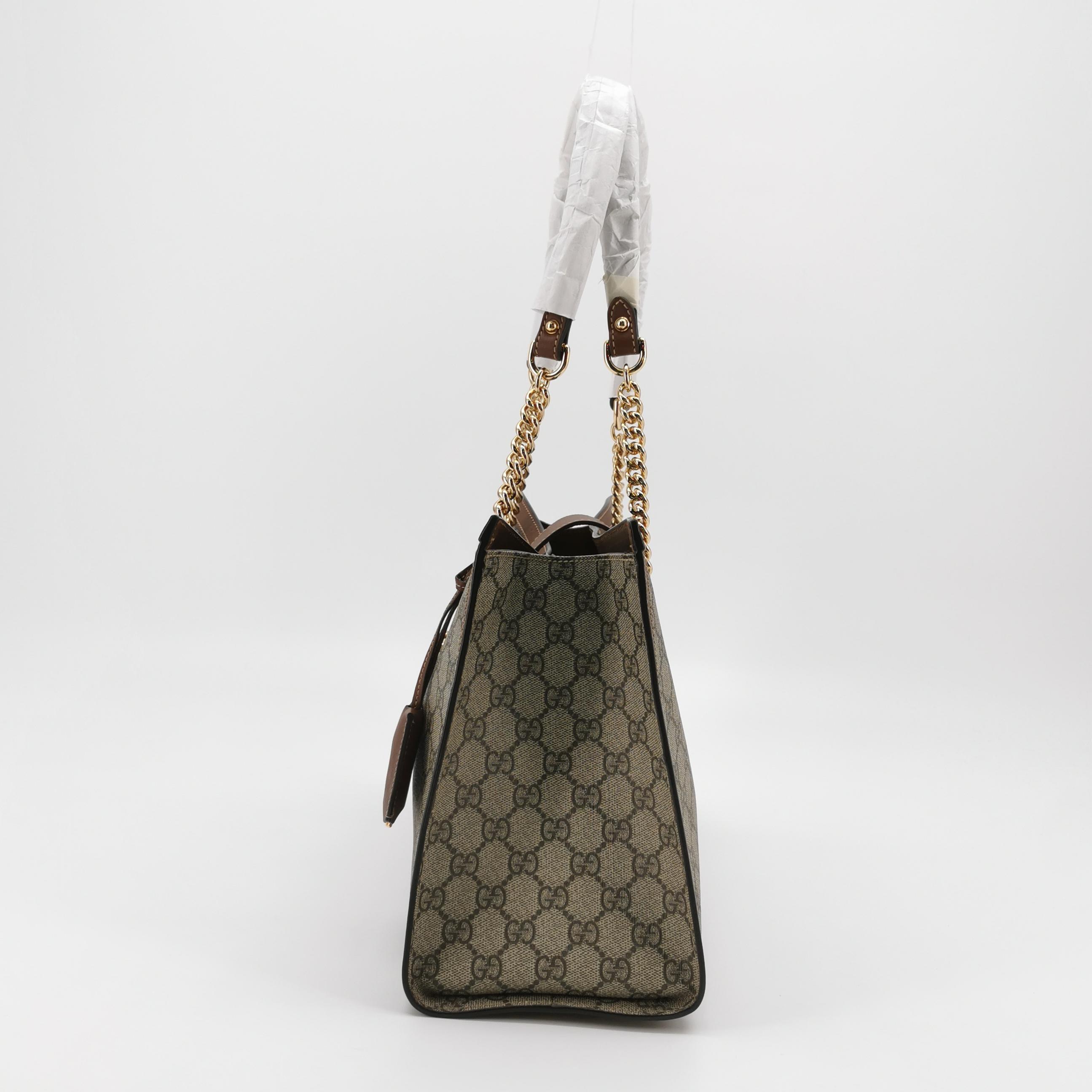 Gucci Padlock Chain Tote GG Coated Canvas with Leather Medium — photo 5 of 13