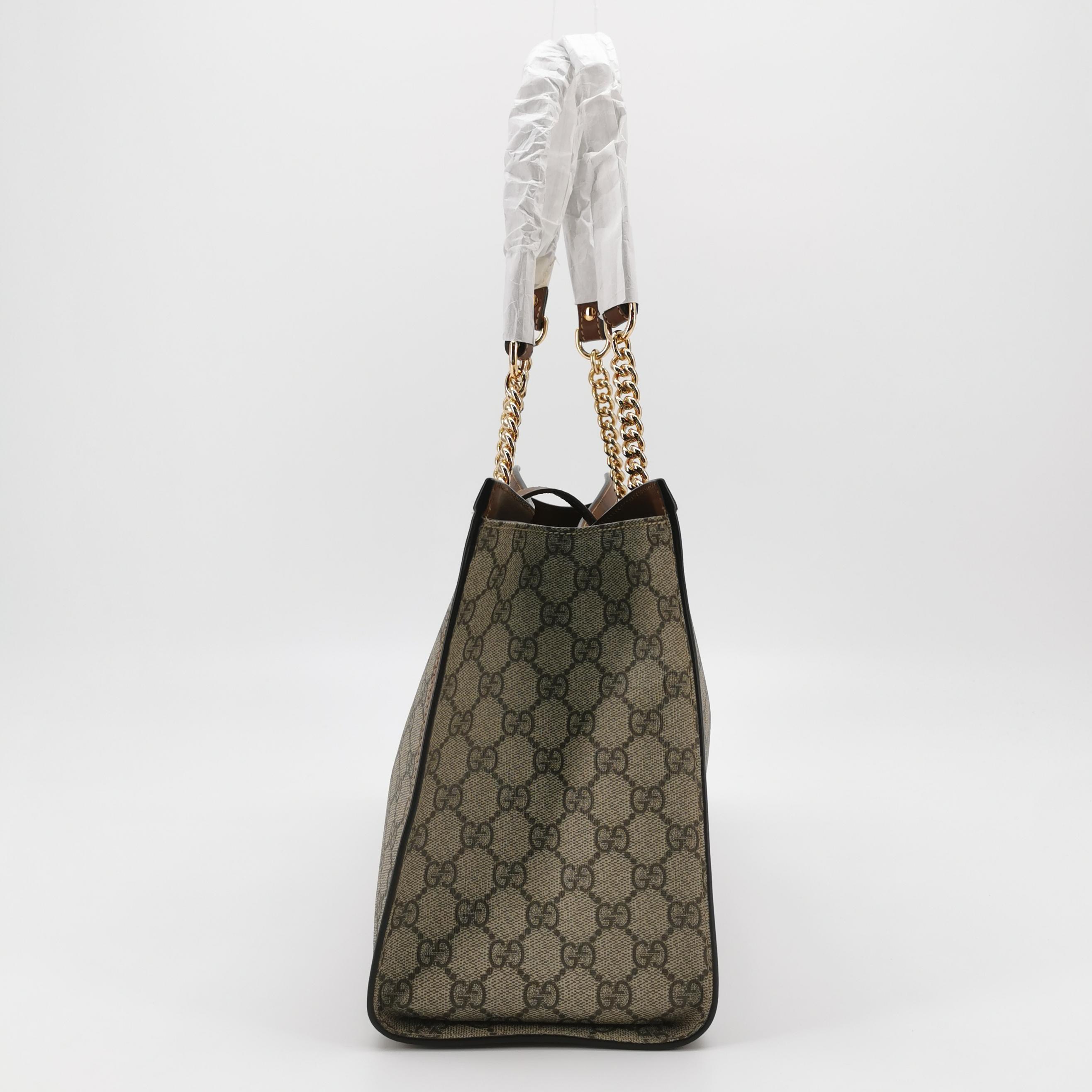 Gucci Padlock Chain Tote GG Coated Canvas with Leather Medium — photo 4 of 13