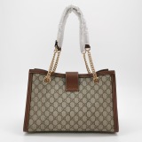 Gucci Padlock Chain Tote GG Coated Canvas with Leather Medium — thumbnail 3