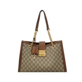 Gucci Padlock Chain Tote GG Coated Canvas with Leather Medium — thumbnail 1