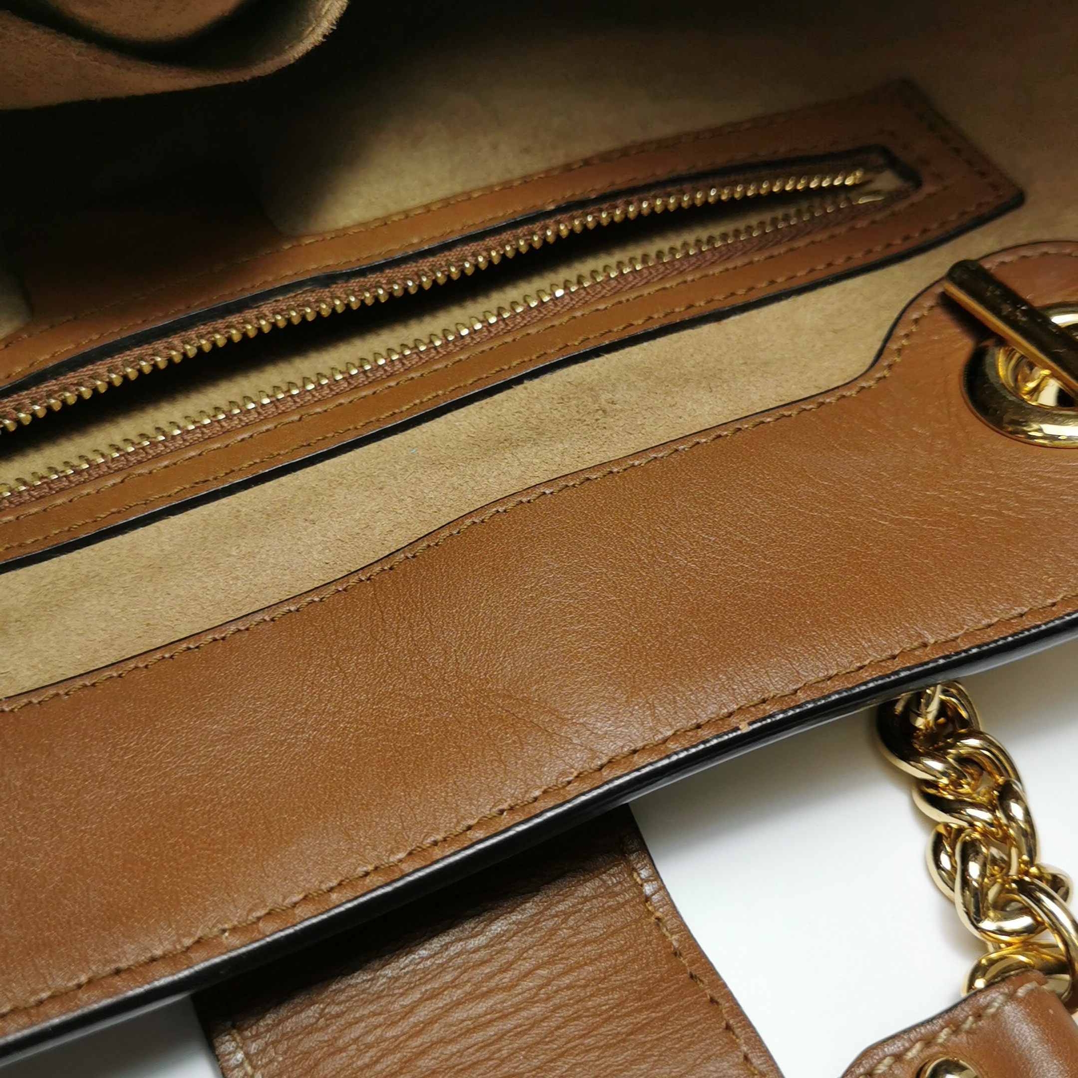 Gucci Padlock Chain Tote GG Coated Canvas with Leather Medium — photo 9 of 14