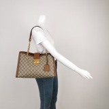 Gucci Padlock Chain Tote GG Coated Canvas with Leather Medium — thumbnail 2