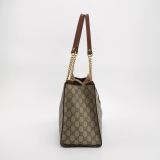 Gucci Padlock Chain Tote GG Coated Canvas with Leather Medium — thumbnail 4