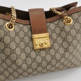 Gucci Padlock Chain Tote GG Coated Canvas with Leather Medium — thumbnail 9