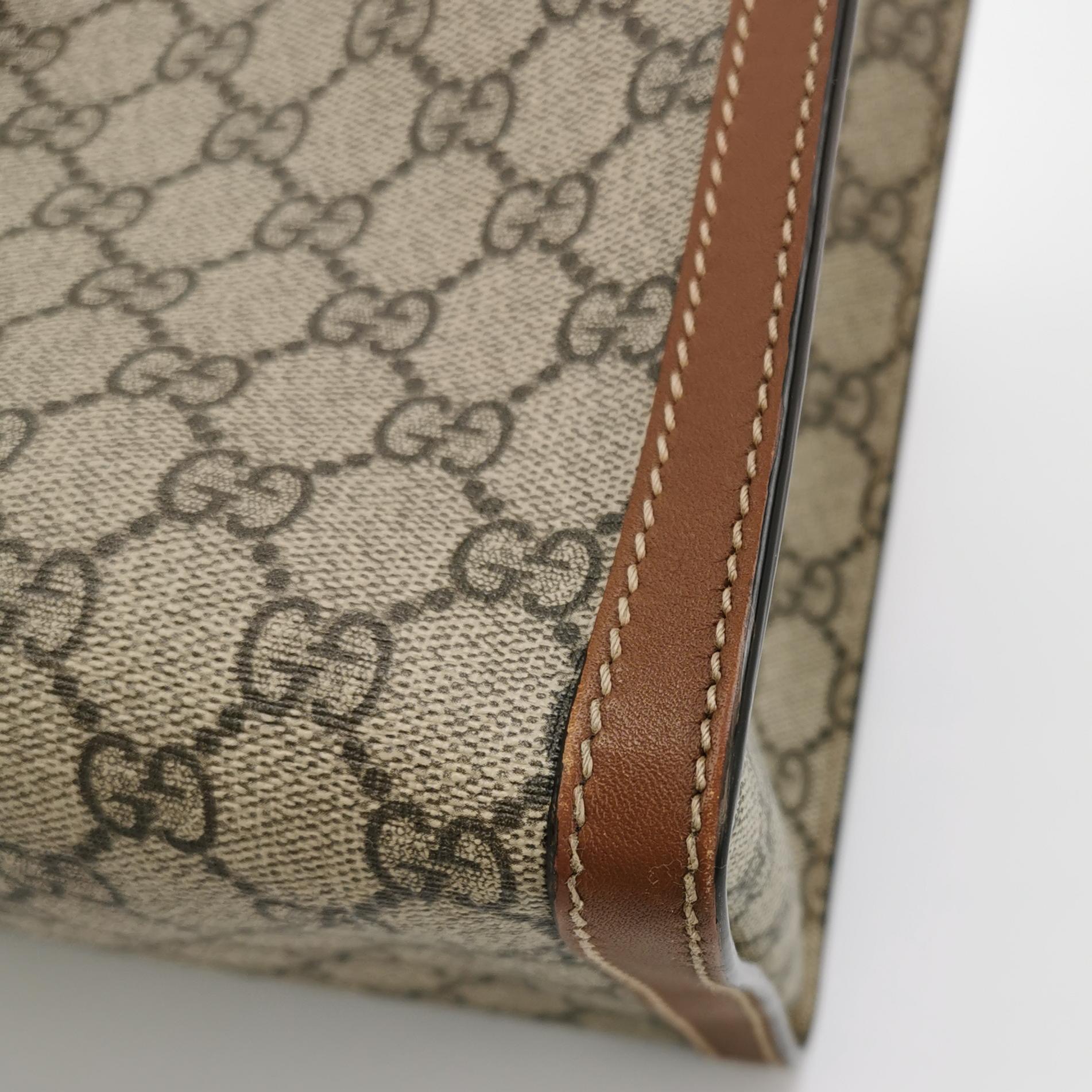 Gucci Padlock Chain Tote GG Coated Canvas with Leather Medium — photo 12 of 14