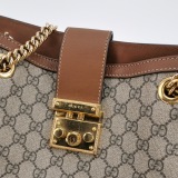 Gucci Padlock Chain Tote GG Coated Canvas with Leather Medium — thumbnail 10