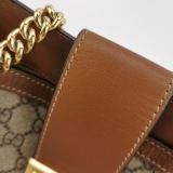 Gucci Padlock Chain Tote GG Coated Canvas with Leather Medium — thumbnail 11