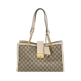 Gucci Padlock Chain Tote GG Coated Canvas with Leather Medium — thumbnail 1