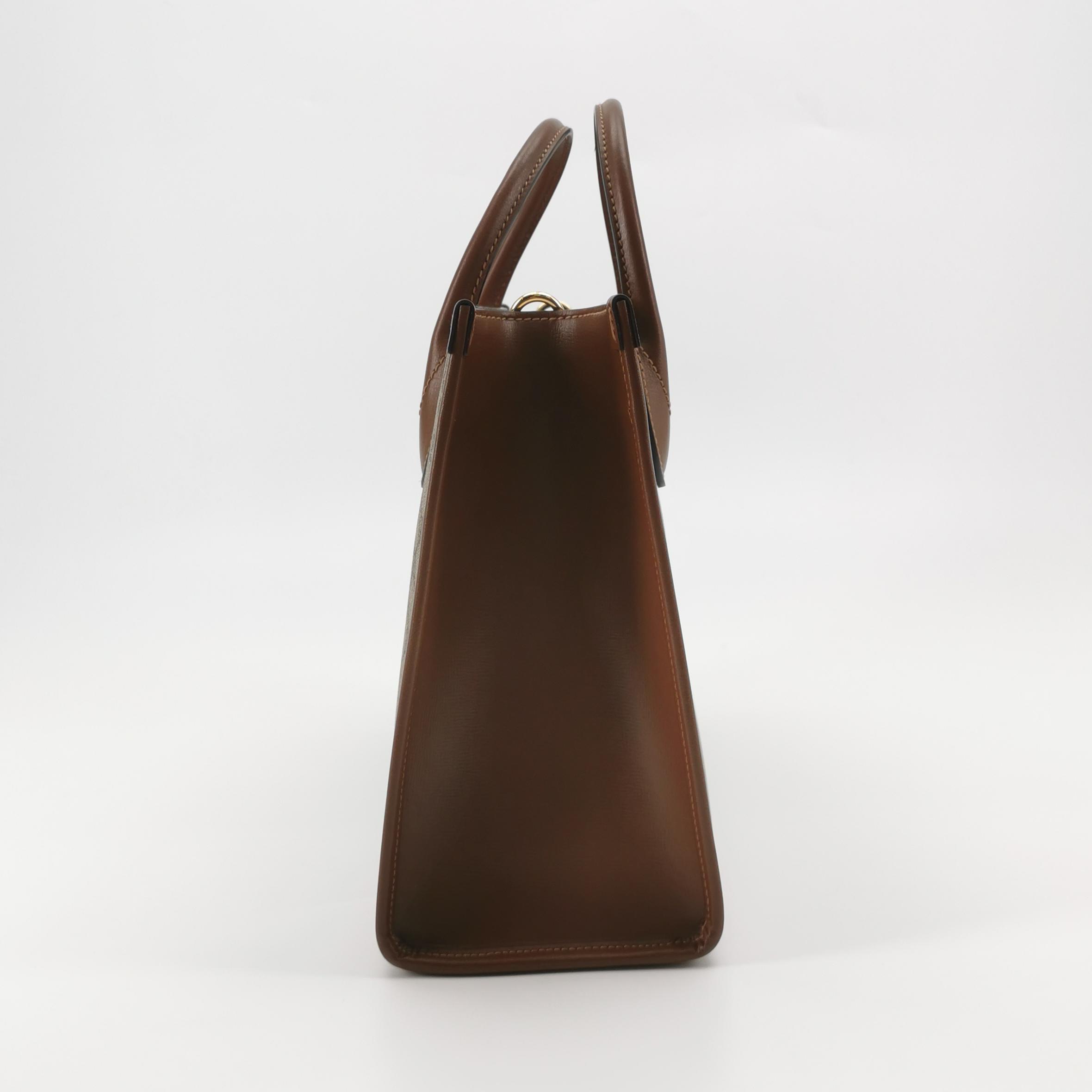 Gucci Structured Top Handle Open Tote GG Coated Canvas Small — photo 3 of 24