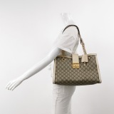 Gucci Padlock Chain Tote GG Coated Canvas with Leather Medium — thumbnail 2