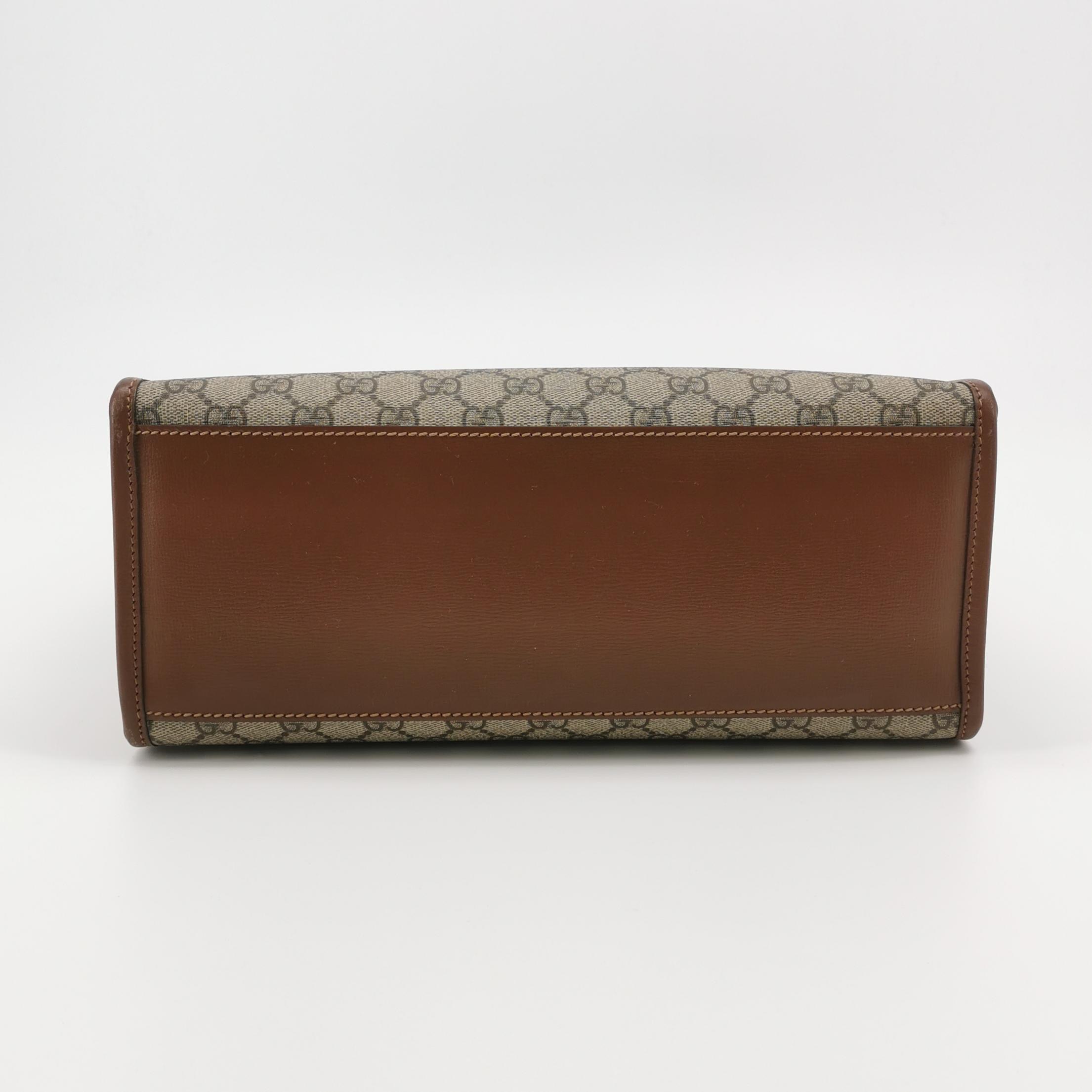 Gucci Structured Top Handle Open Tote GG Coated Canvas Small — photo 6 of 24