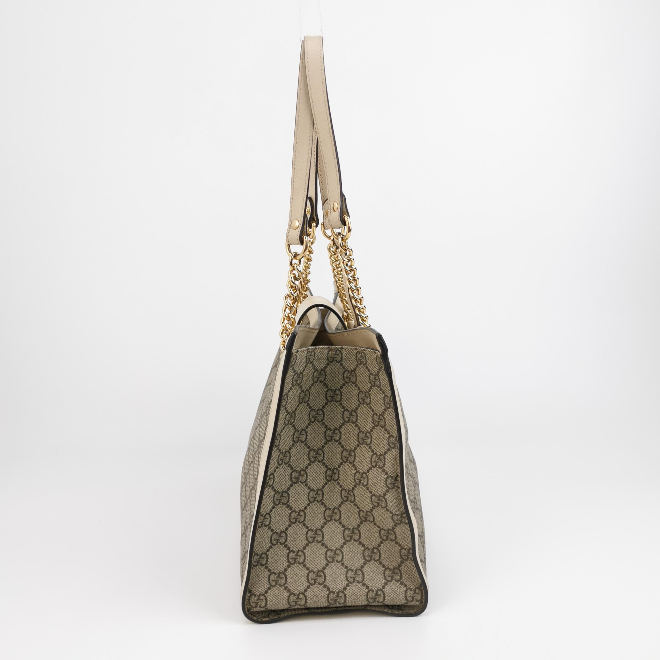 Gucci Padlock Chain Tote GG Coated Canvas with Leather Medium — photo 4 of 16