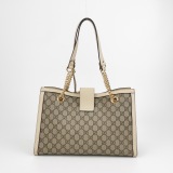 Gucci Padlock Chain Tote GG Coated Canvas with Leather Medium — thumbnail 3