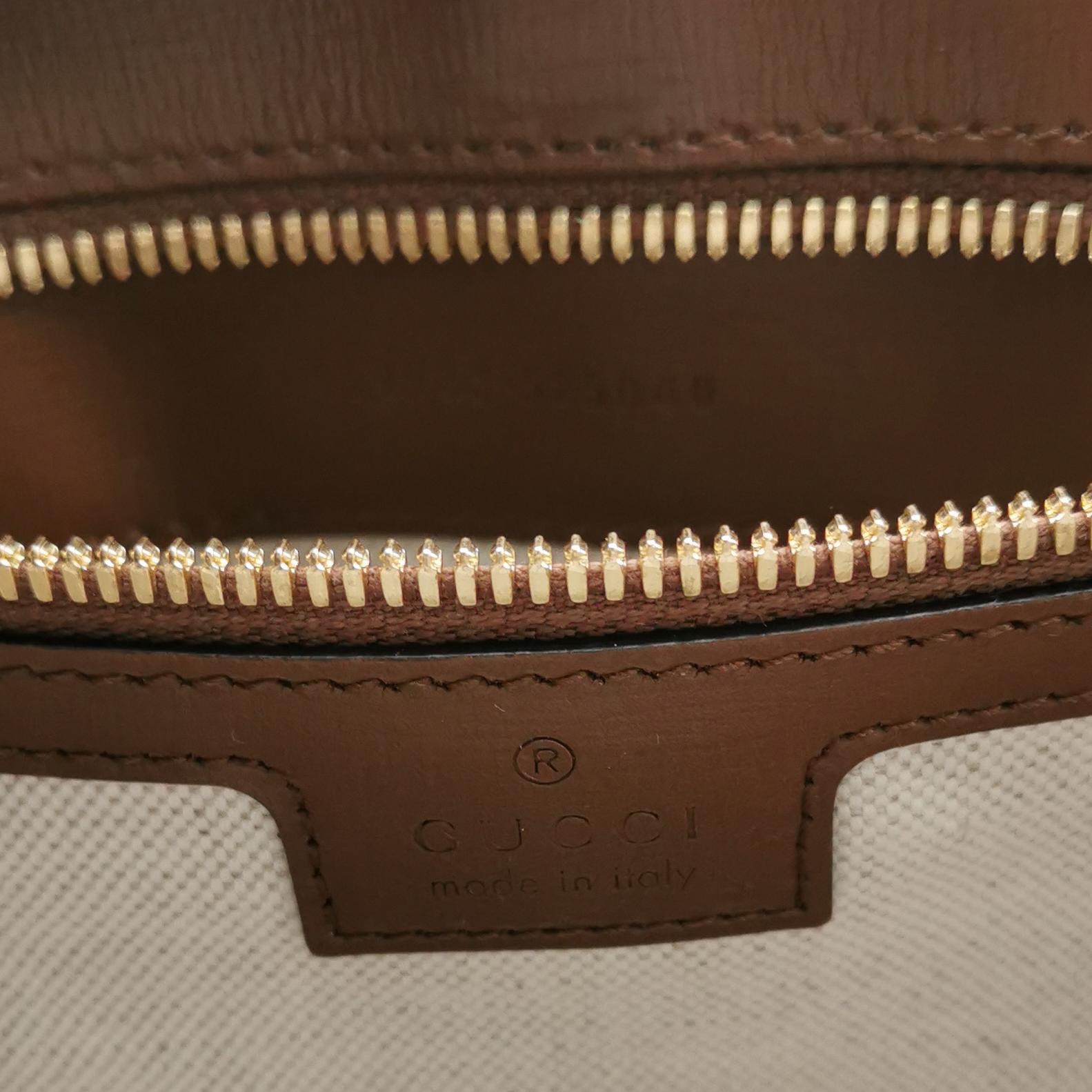 Gucci Structured Top Handle Open Tote GG Coated Canvas Small — photo 9 of 24