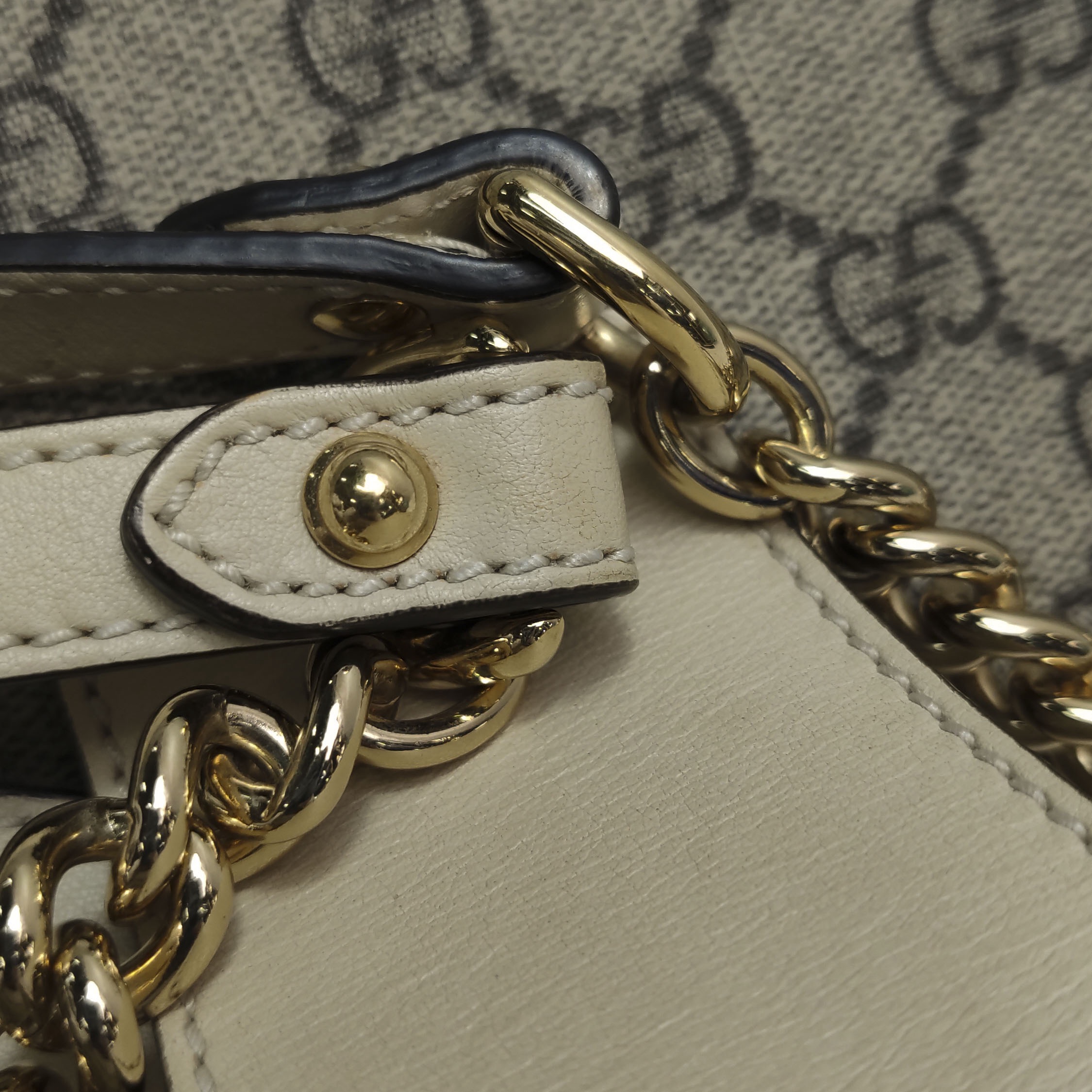 Gucci Padlock Chain Tote GG Coated Canvas with Leather Medium — photo 10 of 16