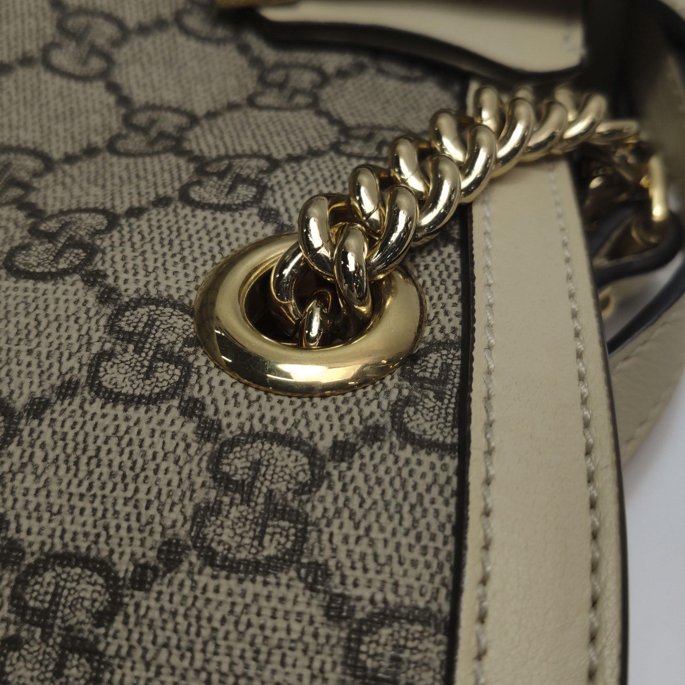 Gucci Padlock Chain Tote GG Coated Canvas with Leather Medium — photo 11 of 16