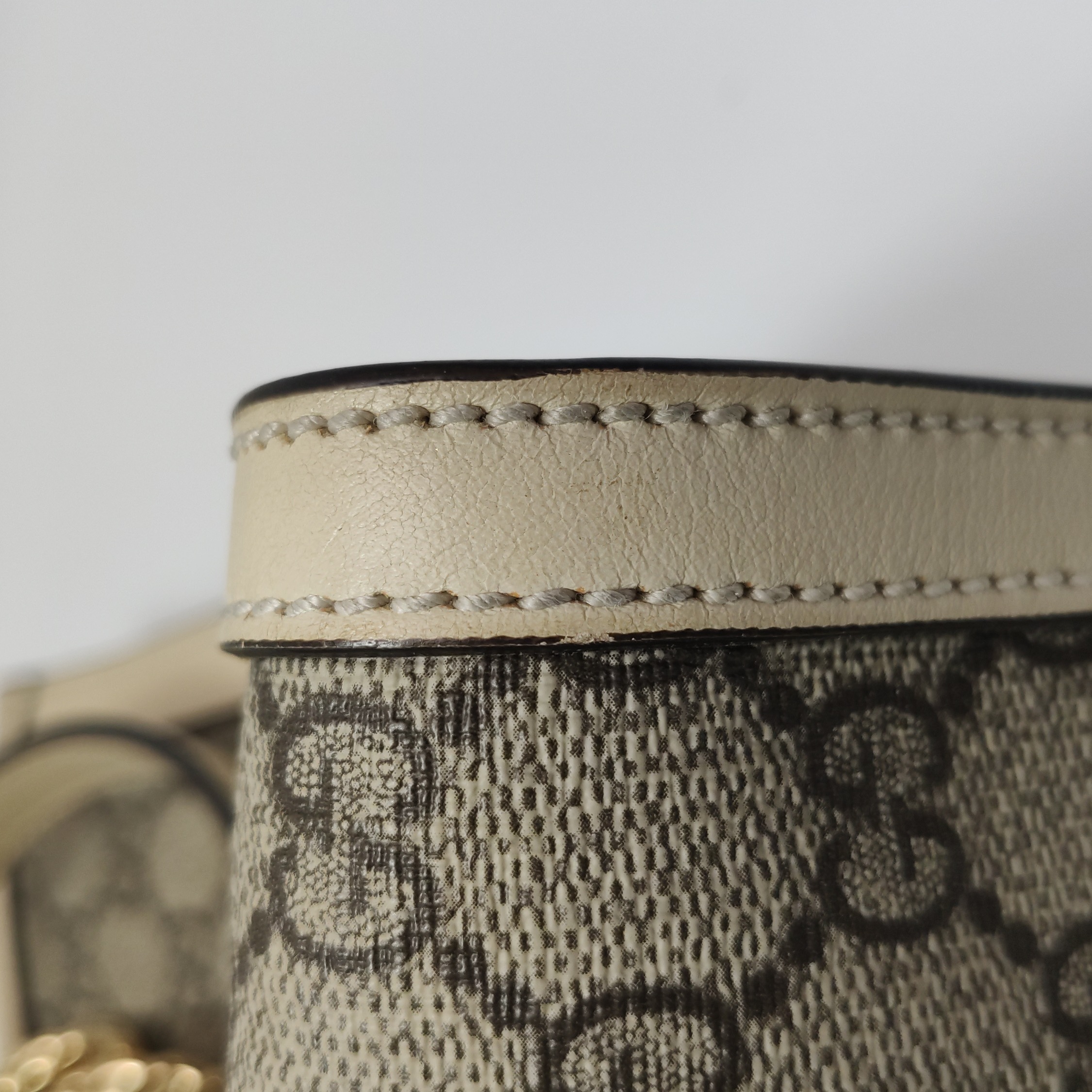 Gucci Padlock Chain Tote GG Coated Canvas with Leather Medium — photo 14 of 16