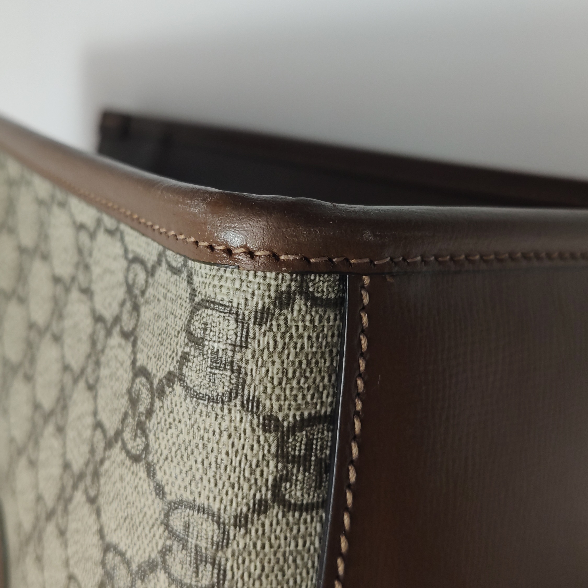 Gucci Structured Top Handle Open Tote GG Coated Canvas Small — photo 15 of 24