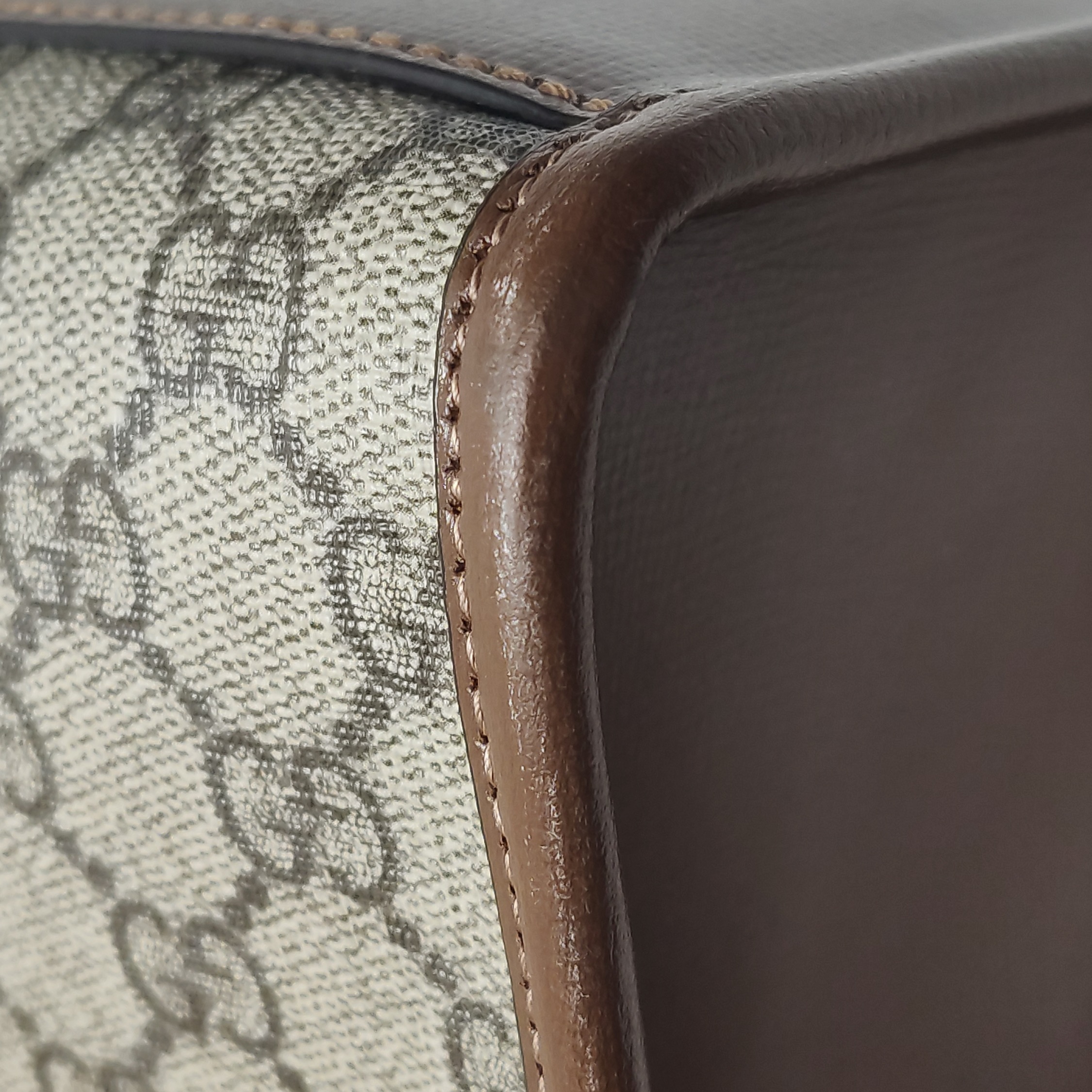Gucci Structured Top Handle Open Tote GG Coated Canvas Small — photo 22 of 24