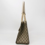 Gucci Padlock Chain Tote GG Coated Canvas with Leather Medium — thumbnail 4
