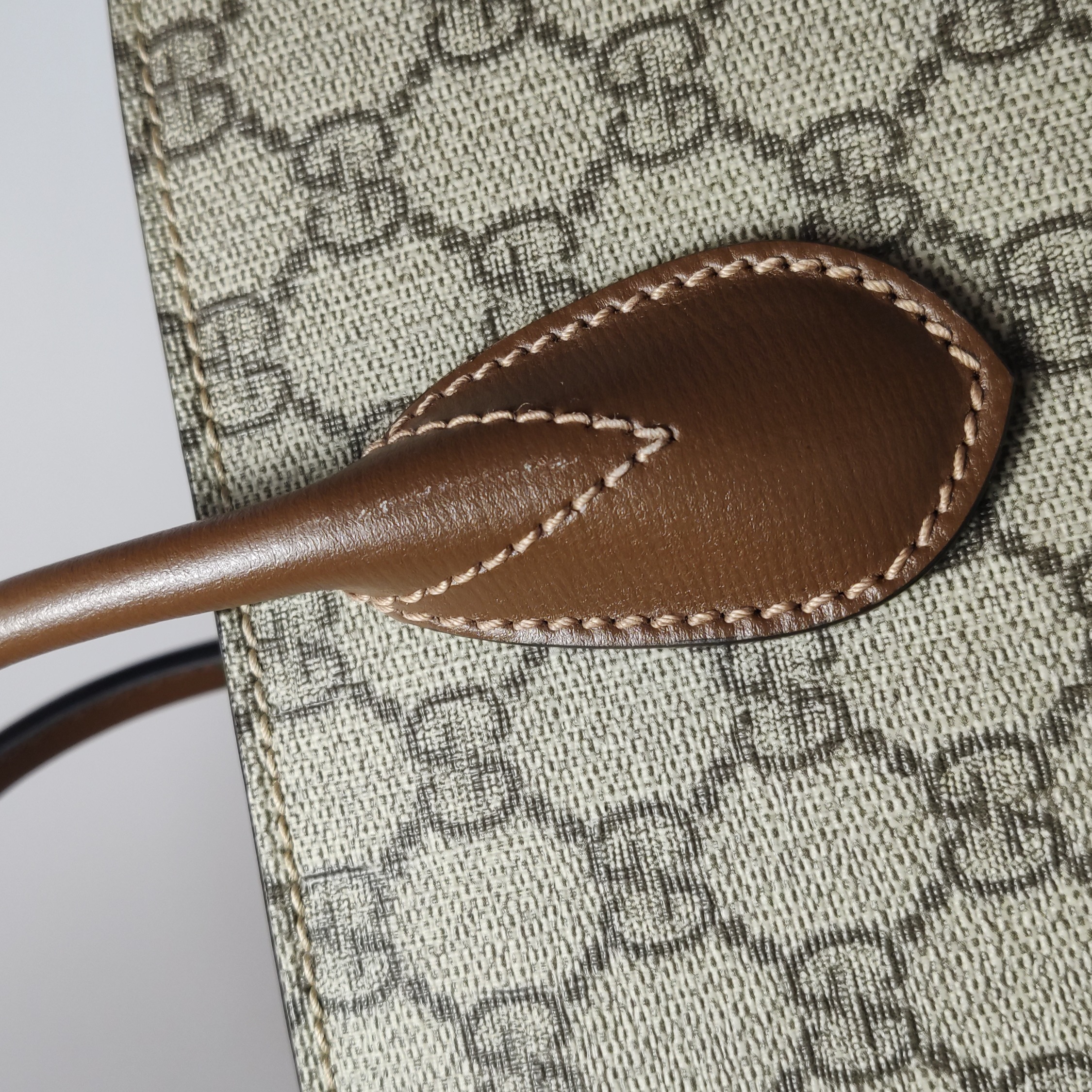 Gucci Structured Top Handle Open Tote GG Coated Canvas Small — photo 24 of 24