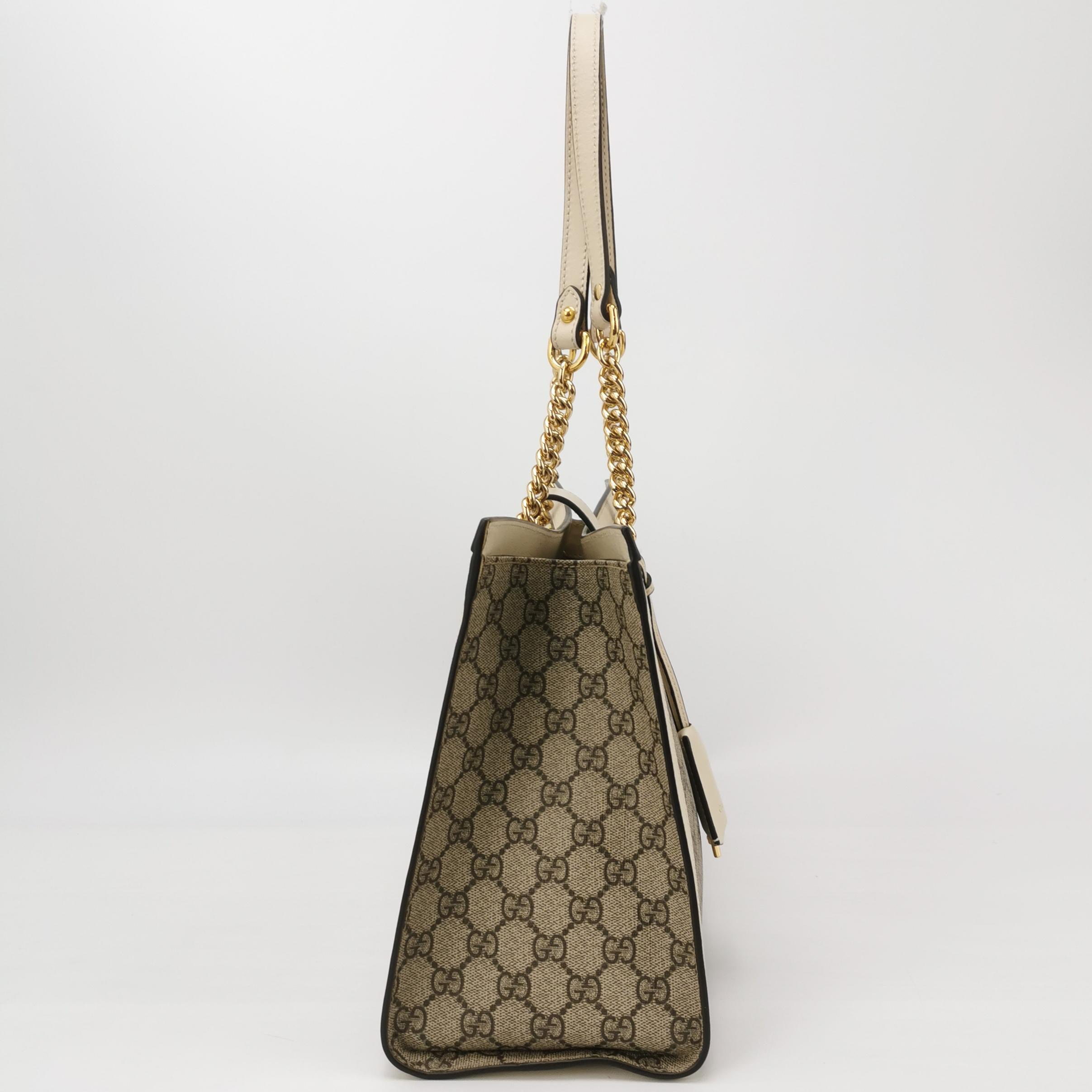 Gucci Padlock Chain Tote GG Coated Canvas with Leather Medium — photo 5 of 13