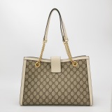 Gucci Padlock Chain Tote GG Coated Canvas with Leather Medium — thumbnail 3