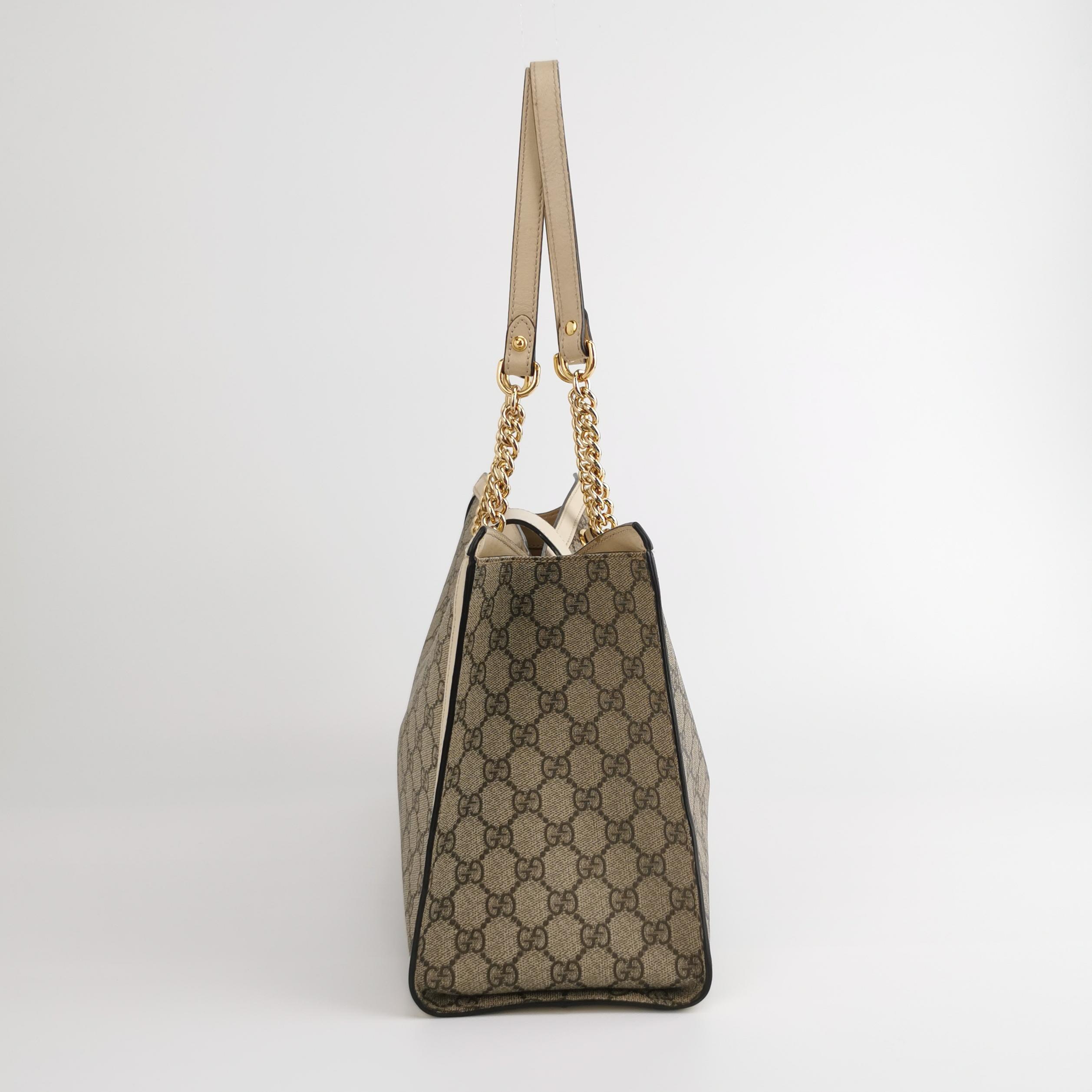 Gucci Padlock Chain Tote GG Coated Canvas with Leather Medium — photo 4 of 12