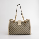 Gucci Padlock Chain Tote GG Coated Canvas with Leather Medium — thumbnail 3