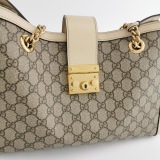 Gucci Padlock Chain Tote GG Coated Canvas with Leather Medium — thumbnail 9