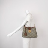 Gucci Padlock Chain Shoulder Bag GG Coated Canvas with Leather Medium — thumbnail 2
